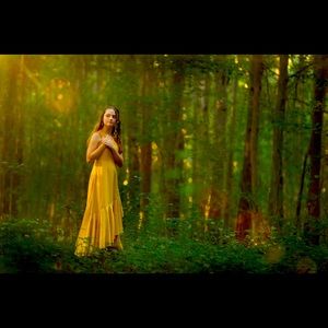 Joyfolie Avon mustard. Size 12. Girls Dress. Used- great condition